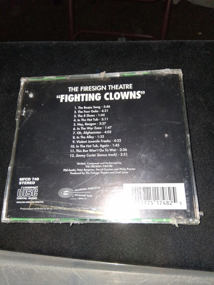 Firesign Theatre Fighting Clowns MFSL CD 1993 1980 Master Recording Comedy NEW - Изображение 2 из 3