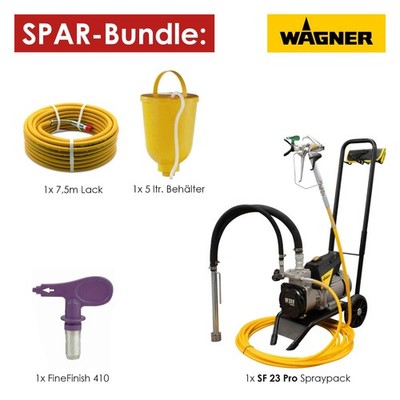 Wagner SF 23 Pro Super Finish 23 Farbspritzgerät Airless für Lack Farbe 2399198