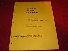 New Holland L-325 Skid Steer Loader Original Dealer's Parts Book