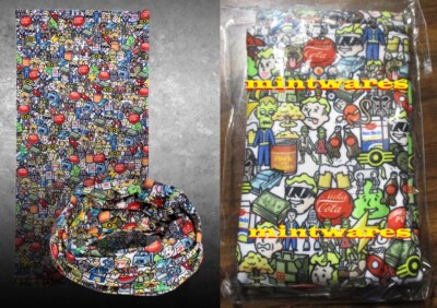 Fallout Emoji Bandana Headscarf Scarf Neckerchief Nuka Cola Vault Boy Symbols