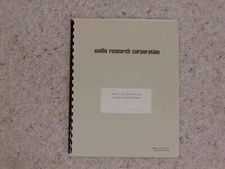 Vintage Original Audio Research D100 Manual. Good Condition.
