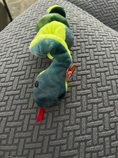 Ty Beanie Baby Hissy, the TIE-DYED Snake  PRISTINE-CLEAN MINT with Mint Tags