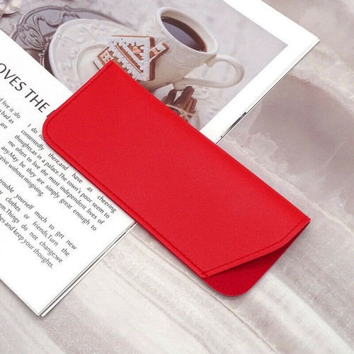 Faux Leather Eyeglasses Sunglasses Reading Glasses Case Soft Pouch Bag Pocket - Picture 9 of 13