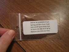 1000 SNOW IN SUMMER Flower Seeds Perennial Flowering Groundcover Chickweed