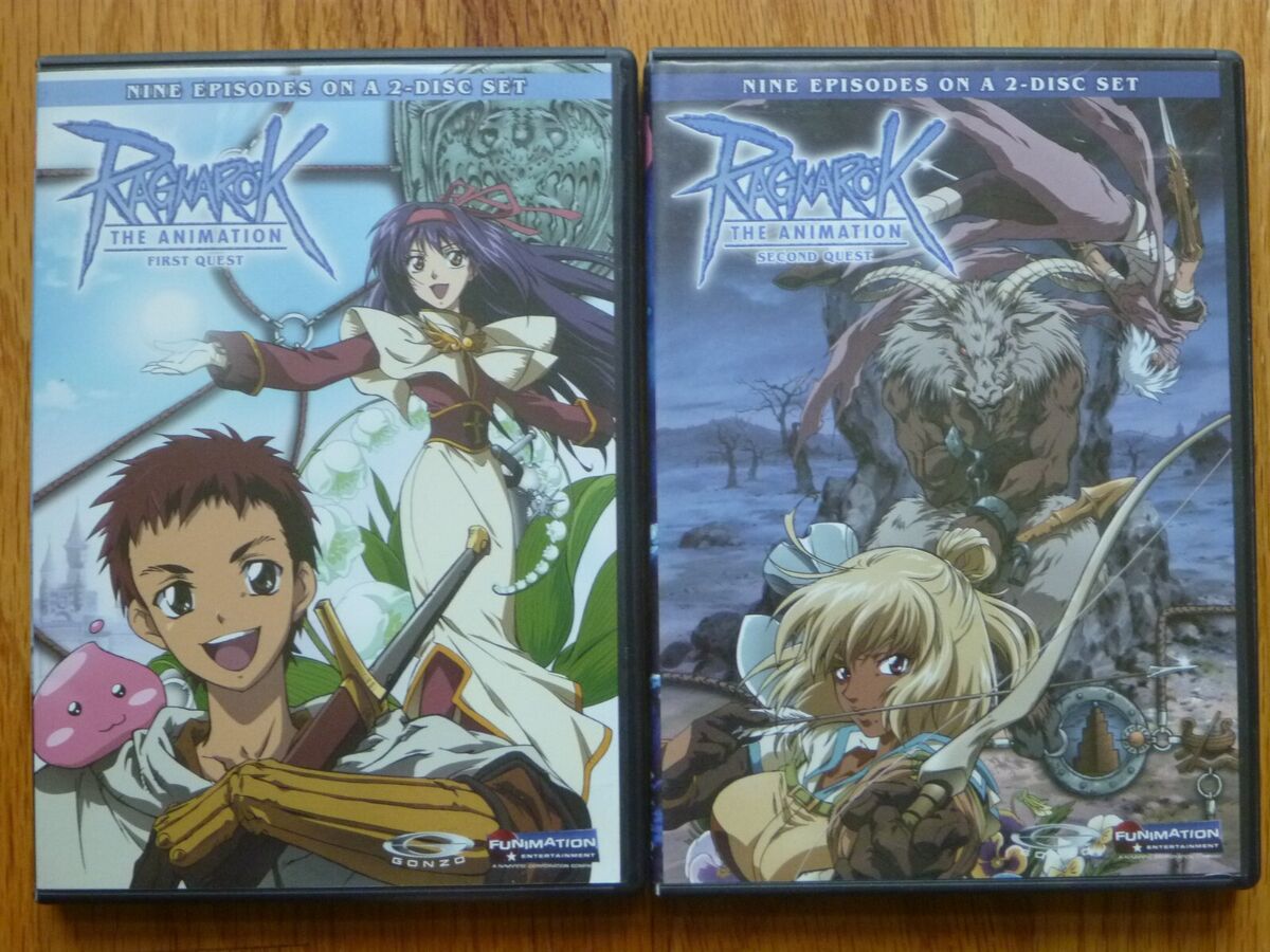 Ragnarok the Animation First 1 + Second 2 Quest 4-DVD Anime Eps 1-18  Funimation