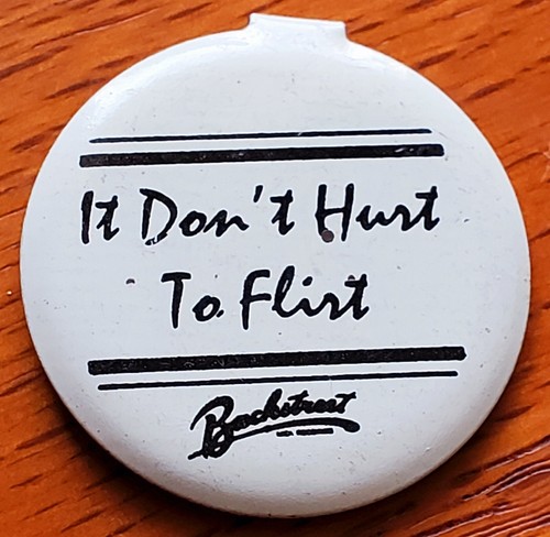 1982 Keith Sykes It Don't Hurt to Flirt Promo Button MCA Records Free Shipping!