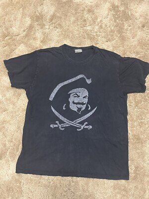 Captain Morgan Rum Short Sleeve T Shirt Offical Crew Gear Black Size XL