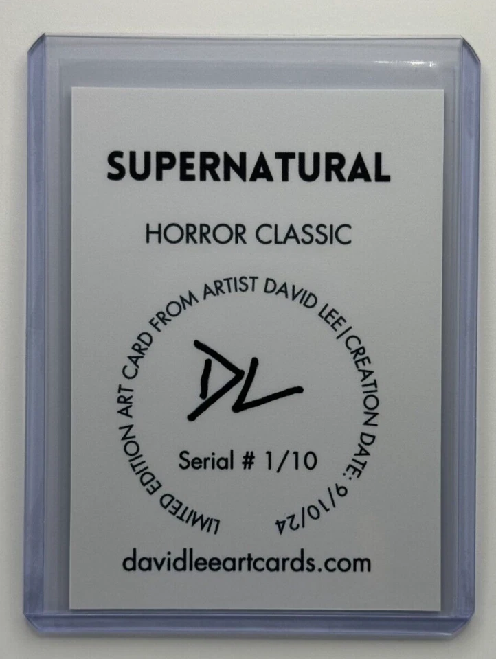 Tarjeta Coleccionable Supernatural Edición Limitada Firmada por Artista “Horror Classic” 1/10 Foto 2 de 2
