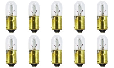 Box of 10 Bulbs #1437, 24 V, 1.44 W, BA9s Base, T-3.25