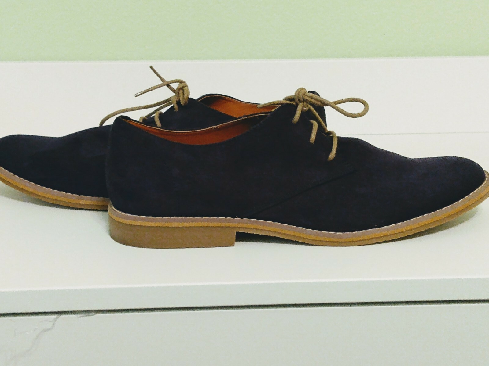 H \u0026 M Men's Blue Suede Shoes Size 11.5 