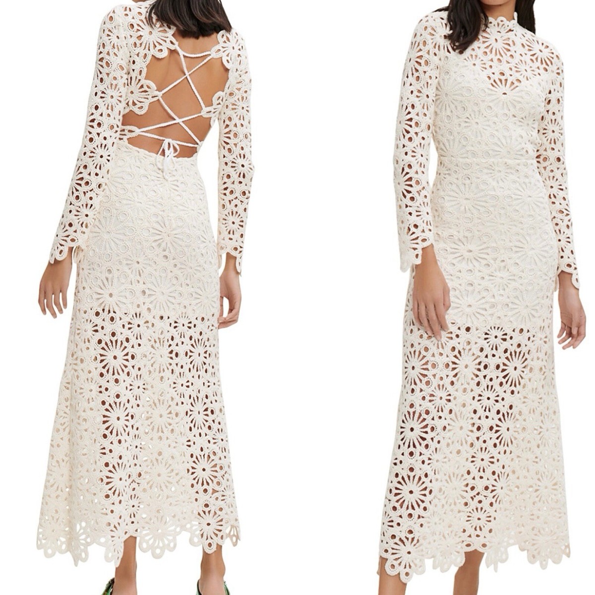 MAJE Rozim Crochet Maxi Dress | EU 38 | US 6 | ECRU NWT | eBay MAJE Rozim Crochet Maxi Dress | EU 38 | US 6 | ECRU NWT | eBay