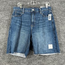 Old Navy Shorts Womens Size 12 Denim Jeans Cut Off 7" Inseam Casual Outdoor New