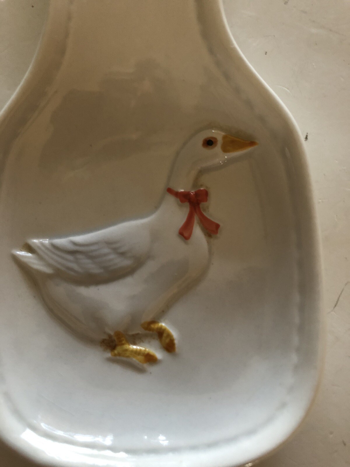 VINTAGE OTAGIRI CERAMIC RAISED DESIGN DUCK SPOON REST JAPAN eBay