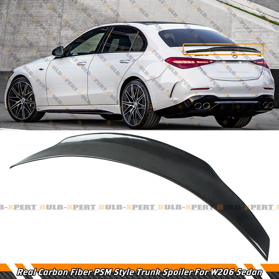 PARA 22-25 MERCEDES BENZ W206 C300 C43 SEDÁN ESTILO PSM ALERÓN MALETERO FIBRA CARBONO Foto 2 de 4