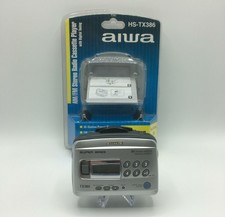 Boxed Aiwa Portable Cassette Player - Silver (hs-tx386)