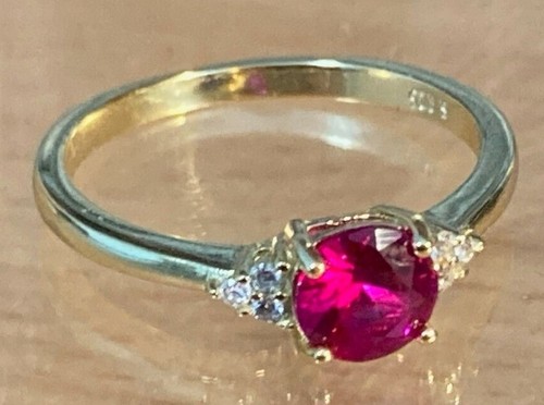 Sapphire & Ruby Rings Solid Silver 14k Gold or Rhodium Finish Sizes 6 to 10 US - Picture 20 of 35