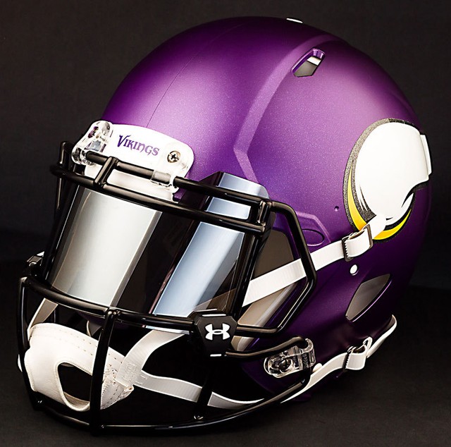 MINNESOTA VIKINGS NFL Authentic GAMEDAY Football Helmet w/ MIRROR Eye