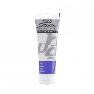 Pebeo Studio Acrylics Auxiliaries Gloss Gel Painting Medium 250ml