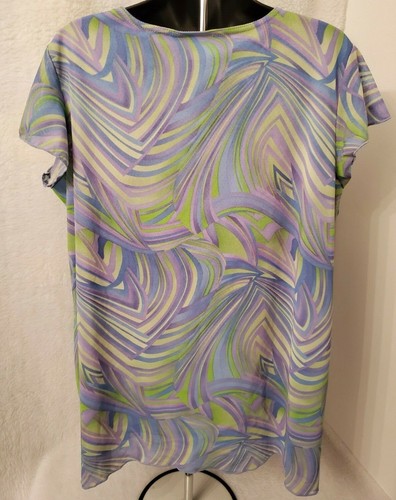Planet Motherhood Womens Shirt Top Blouse Size XL X Large Blue Green Purple - Picture 6 of 6