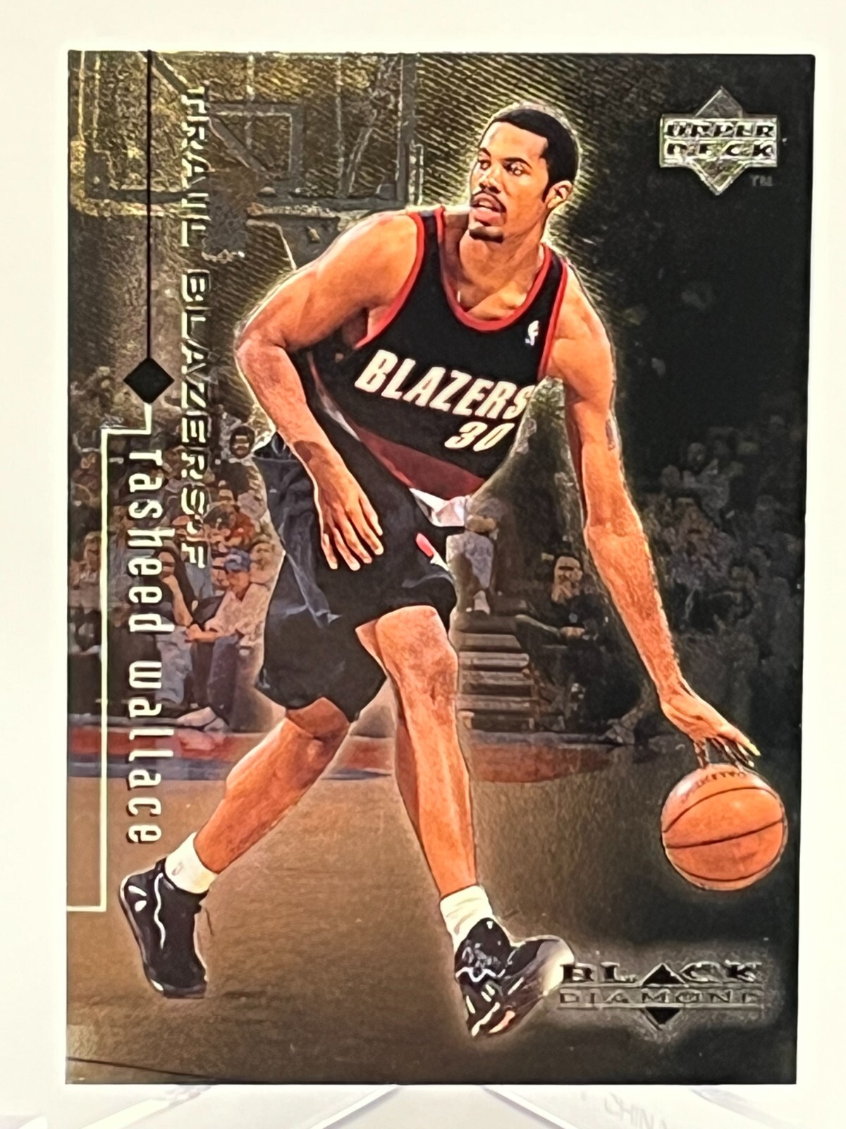 1999 NBA Upper Deck Black Diamond Single Card #72 Rasheed Wallace Trail Blazers
