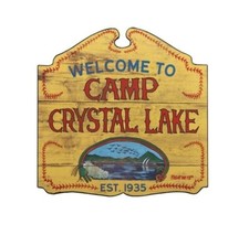 FRIDAY THE 13TH CAMP CRYSTAL LAKE DECORATIVE SIGN 20"X20"Spirit Hallowowen USA | eBay Europe (Buy It Now)
