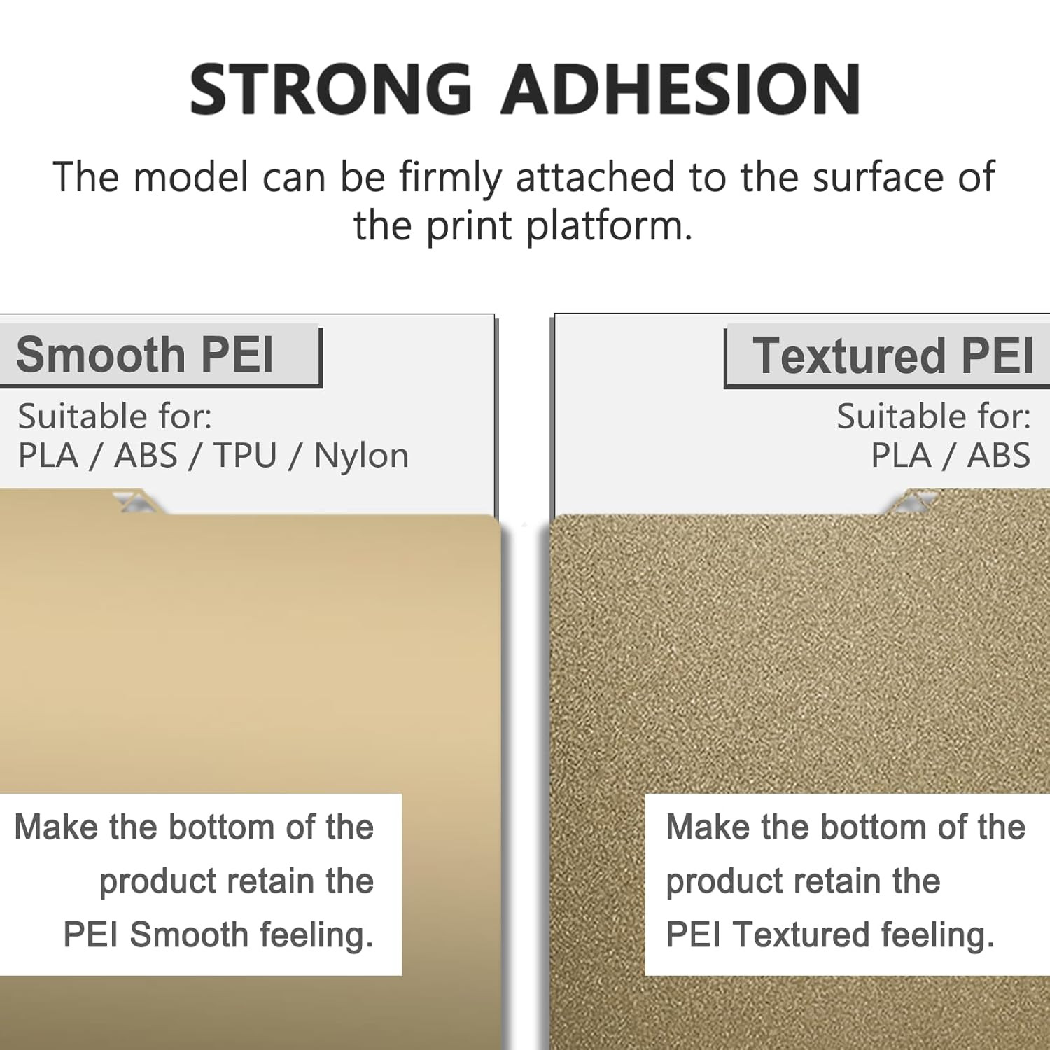 Thicker Kobra S1 Build Plate 264x276mm Double Sided Texture Smooth PEI Plate Fle