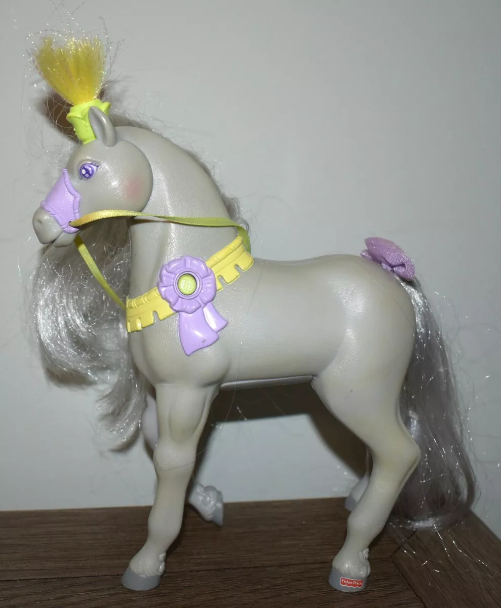 Casa de mu ecas Fisher Price Loving Family gris relincho sonidos Caballo estable coronado