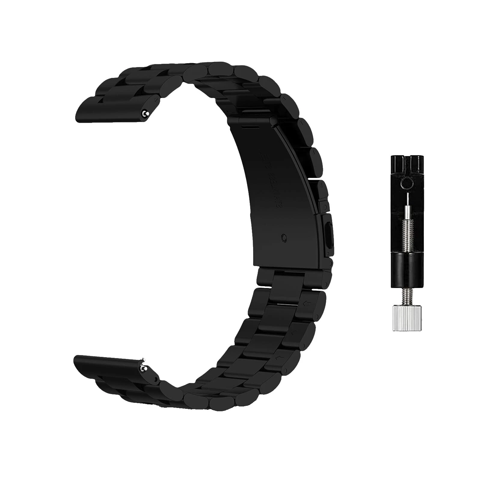 Black Stainless Steel Wristwatch Bands