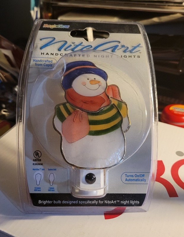 MagicGlow NiteArt Snowman Nightlight