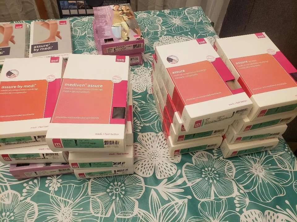 Mediven Assure REGULAR hasta el muslo con banda superior 30-40 Elige negro talla S M L XL Foto 4 de 4