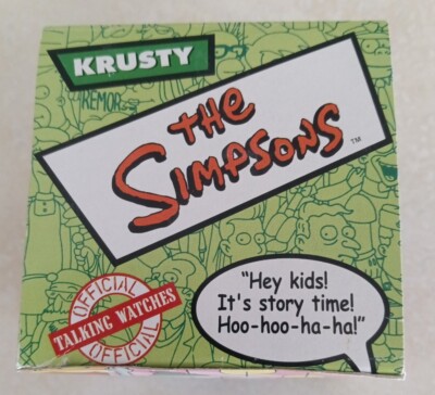 The Simpsons Krusty Burger King Wristwatch Watch New In Box 2002