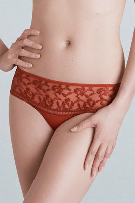 Simone Perele 14D630 Byzance Boyshort Panty Amber XS US, France 1 NEW with tags