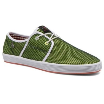 Mens Base London Fish N Chips Spam Green Lace Casual Summer Sneaker Shoes  Sz UK - Main Image