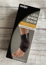 NEW Meijer Ankle Stabilizer Brace, Stabilizing Adjustable Maximum Support