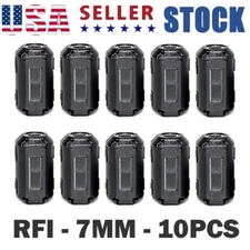 10PACK 7mm Ferrite Beads Clip-on Ring Core RFI EMI Noise Filter Clamp Choke Coil
