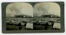 Washington Port Blakely Mill Co SAWMILL MILL POND Logging Stereoview 13618ve216i