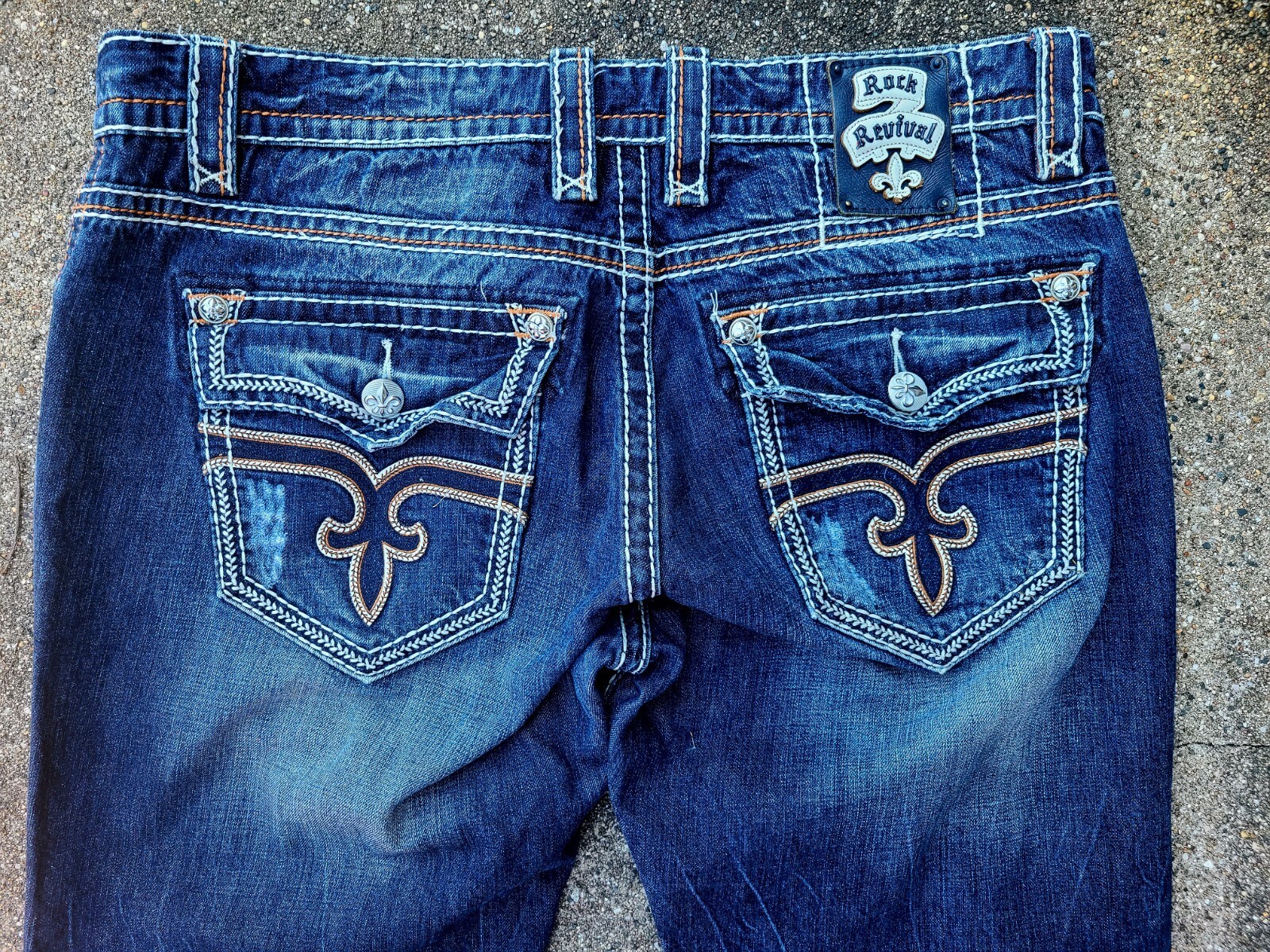 Rock Revival Jeans Erkal Straight Denim Pants Men's S… Gem