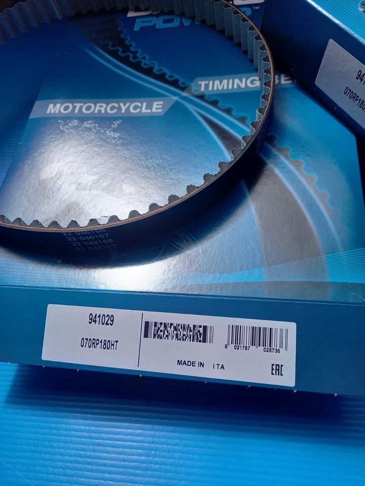 Coppia cinghie distribuzione ducati monster SS ST2 Cagiva moto 900 907 944 - Immagine 4 di 4