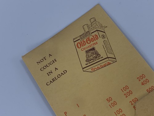 Vintage Advertising Promotional Old Gold Cigarettes Bridge Scorer - 第 3/6 張圖片