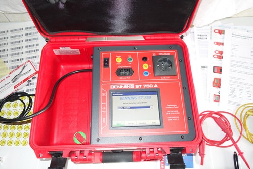 Benning ST750A Gerätetester E-Check DGUV-3 VDE-Prüfgerät Sicherheitsprüfgerät - Bild 10 von 22