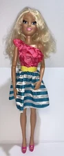 2013 Barbie Just Play Mattel My Size Best Friend 28” Large Big Blonde Hair Dress
