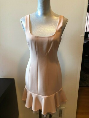 bcbg scoop neck fluted dress