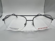 STETSON 058 XL31 59/18 wide fit comfort men s silver frames zz207
