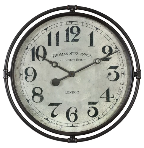 Uttermost Nakul Industrial Wall Clock - Picture 1 of 2