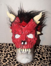 Scary Halloween Devil Half Mask Demon Prop Satan Diablo Halloween Cosplay