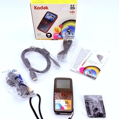 Kodak Zx1 HD Pocket Video Camera Camcorder 720p w/ Box Cables Manual