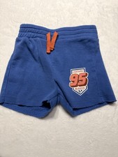 Disney Pixar Cars Lightning McQueen 95 Toddler Sweat Shorts Blue Size 3T