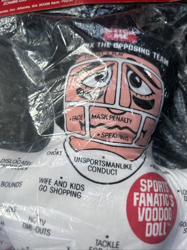 Sports Fanatic's VOODOO Puppe mit Pins versiegelt 1988 DESIGNSENSE ATL (SELTEN) - Bild 4 von 7
