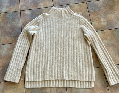 Opus Damen Pullover, Größe 42, Cremeweiß