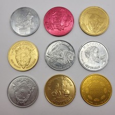 ?? Mardi Gras Doubloon Token Lot New Orleans Krewe Parade Tokens x9 #mardigras